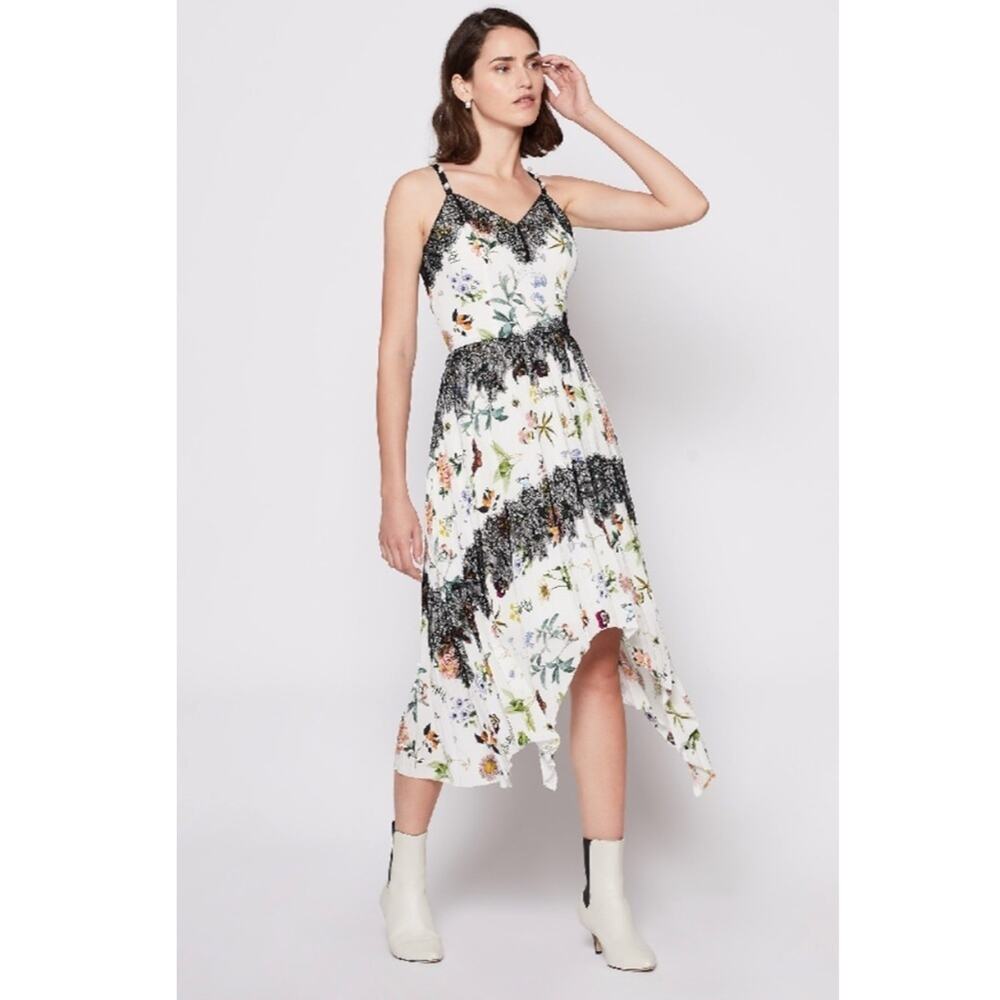 Joie | Onelia Porcelain Butterfly Dress NWT Size 10 - Picture 2 of 16